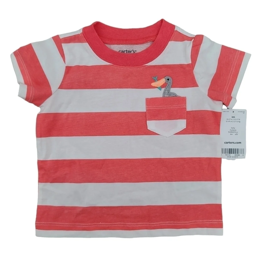 🍁 Carter's 6 Months Boys Nautical Beach Onesie Shirt